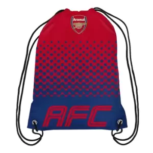 Arsenal FC Fade Drawstring Bag (One Size) (Red/Blue)