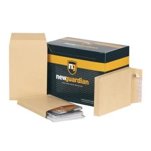 New Guardian No. 6 34 25mm Gusseted Heavyweight Peel and Seal Envelopes 130gsm Manilla Pack of 100