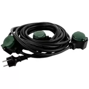 REV 0017103512 Current Cable extension 16 A Black, Green 10 m