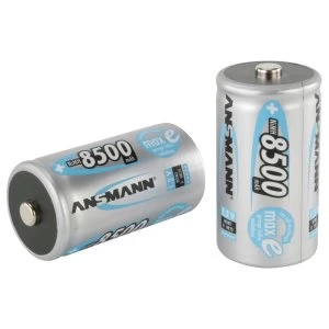 ANSMANN MaxE D Ni-MH Rechargeable Battery 8500mAh 1.2V Pack of 2