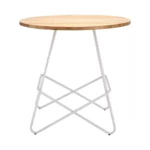 Elm Wood Contemporary Round Dining Table