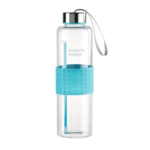 Xavax "Smooth Power" Glass Drinking Bottle, 0.5 l, turquoise