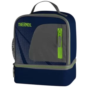 Thermos Radiance Dual Compartment Insulated Lunch Kit, Navy Blue, 24cm
