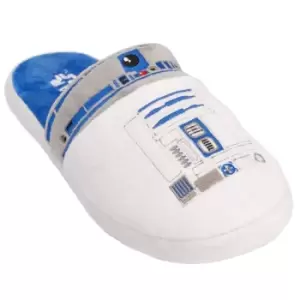 Star Wars Mens R2-D2 Slippers (9 UK-10 UK) (Blue/White/Grey)