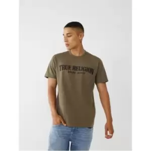 True Religion Embroidered Arch T Shirt - Green