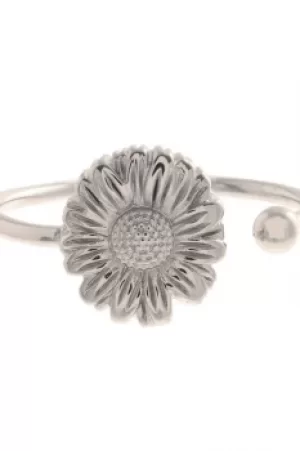 Ladies Olivia Burton Silver Plated Flower Show Daisy Open Ended Ring OBJ16DAR05