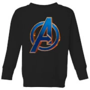 Avengers Endgame Heroic Logo Kids Sweatshirt - Black - 9-10 Years