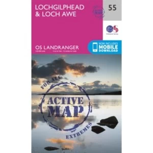 Lochgilphead & Loch Awe by Ordnance Survey (Sheet map, folded, 2016)
