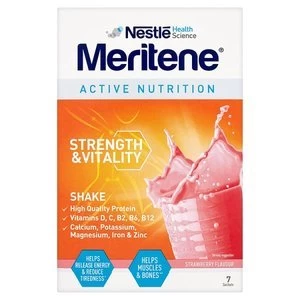 Meritene Active Nutrition Strawberry Shake 7X30g