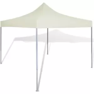 Cream Foldable Tent 3 x 3m vidaXL - Cream