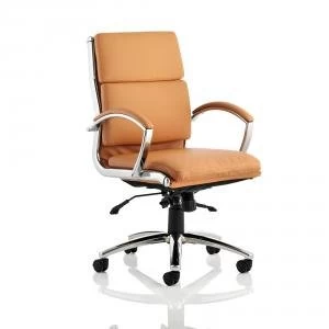 Adroit Classic Executive Chair With Arms Medium Back Tan Ref EX000011