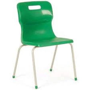 Titan 4 Leg Chair 430mm Green KF72191