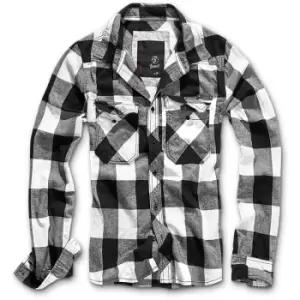 Brandit Check Shirt, black-white, Size L, black-white, Size L