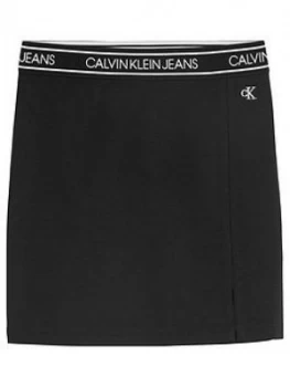 Calvin Klein Jeans Girls Elastic Logo Waistband Skirt