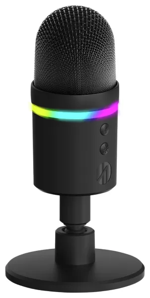 STEALTH Light-Up USB Streaming Microphone - Black