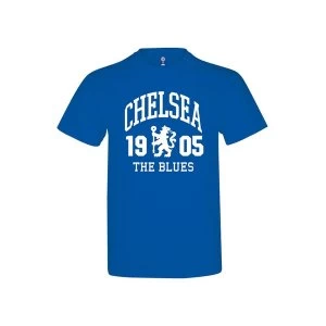 Chelsea The Blues T Shirt Royal Blue Adults S