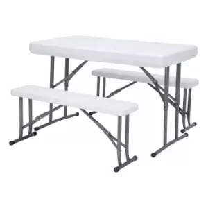 Streetwize Blow Moulded Picnic Table And Bench Set