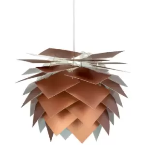 Dyberg Larsen Lighting - Dyberg Larsen Pineapple Medium Pendant Ceiling Light Copper Look 45cm