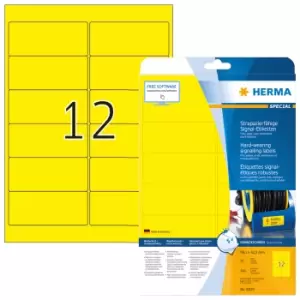 HERMA Labels signalling hard-wearing A4 99,1x42,3mm yellow strong...