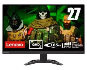 Lenovo G27q-30 27" 2K QHD Gaming Monitor with EyeSafe (VA, 165Hz 1ms, HDMI DP, Speakers, FreeSync Premium, G-Sync, Tilt/Lift)