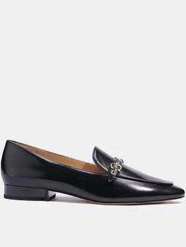 Coach Isabel Leather Loafers - Black