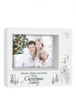 Personalised Our First Family Christmas Photo Frame