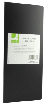 Q Connect Name Card Holder 96 Cards Blk