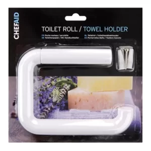 Chef Aid Toilet Roll Holder, White