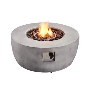 Peaktop Peaktop Firepit Outdoor Gas Fire Pit Concrete Style With Cover