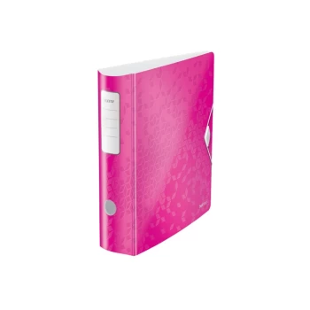 180 Active WOW Lever Arch File A4. 75MM. Pink - Outer Carton of 5