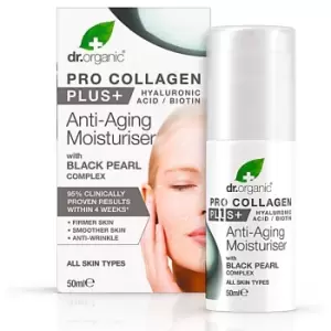 Dr Organic Pro-Collagen Anti Ageing Moisturiser with Black Pearl Co...
