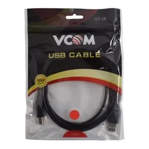 VCOM CU201-B-1.8 USB cable 1.8 m USB A USB B Black