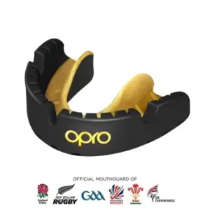 Opro Self-Fit Gold Level Mouth Guard For Braces Adults - Black
