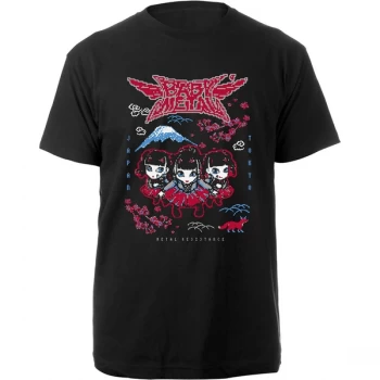 Babymetal - Pixel Tokyo Unisex Large T-Shirt - Black