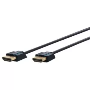 Clicktronic Ultra Slim HDMI 2.0 Cable with Ethernet - 2m - Black