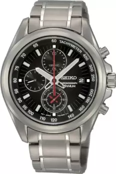 Mens Seiko Titanium Chronograph Watch SNDC93P1