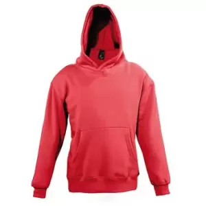 SOLS Childrens/Kids Slam Hooded Sweatshirt (8 Years) (Red)