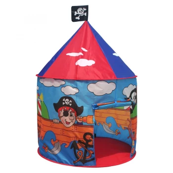 Charles Bentley Boys Blue/Red Pirate Round Play Tent