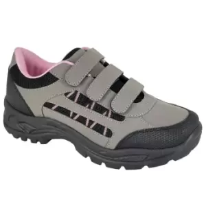Rdek Womens/Ladies Speyside Walking Shoes (6 UK) (Grey/Pink)
