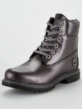 Timberland 6" Premium Ankle Boots - Dark Grey, Size 5, Women