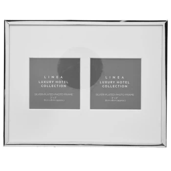 Hotel Collection Silver Plated Multi-Aperture Photo Frame - Silver