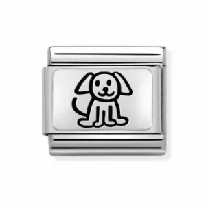 Nomination CLASSIC Oxidised Steel 'Family Dog' Charm 330109/52
