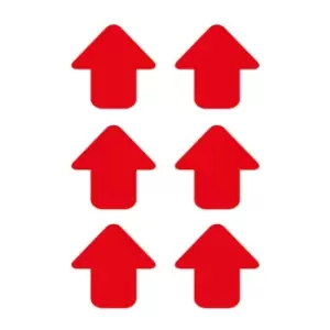 'Arrow' Floor Signal, Red, (90mm x 90mm), Pack of 100