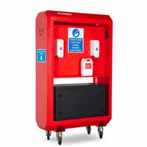 Armorgard SaniStation S40 - centralised hand sanitising station - 700mm x 600mm x 1725mm