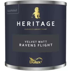 Dulux Heritage Velvet Matt Ravens Flight Matt Emulsion Paint 125ml