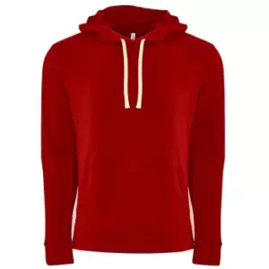Next Level Adults Unisex Fleece Pullover Hoodie (L) (Red)