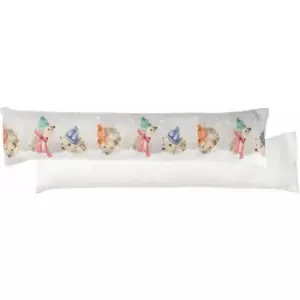 Snowy Hedgys Watercolour Draught Excluder Cover, Multi - Evans Lichfield