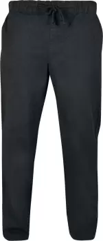 Urban Classics Straight Slit Trouser, Black, Male, Pants, TB5521-00007