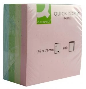 Q Connect Quick Note Cube 75x75mm Pas