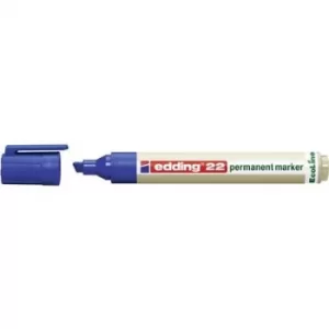 Edding edding 22 permanent marker EcoLine 4-22003 Permanent marker Blue waterproof: Yes